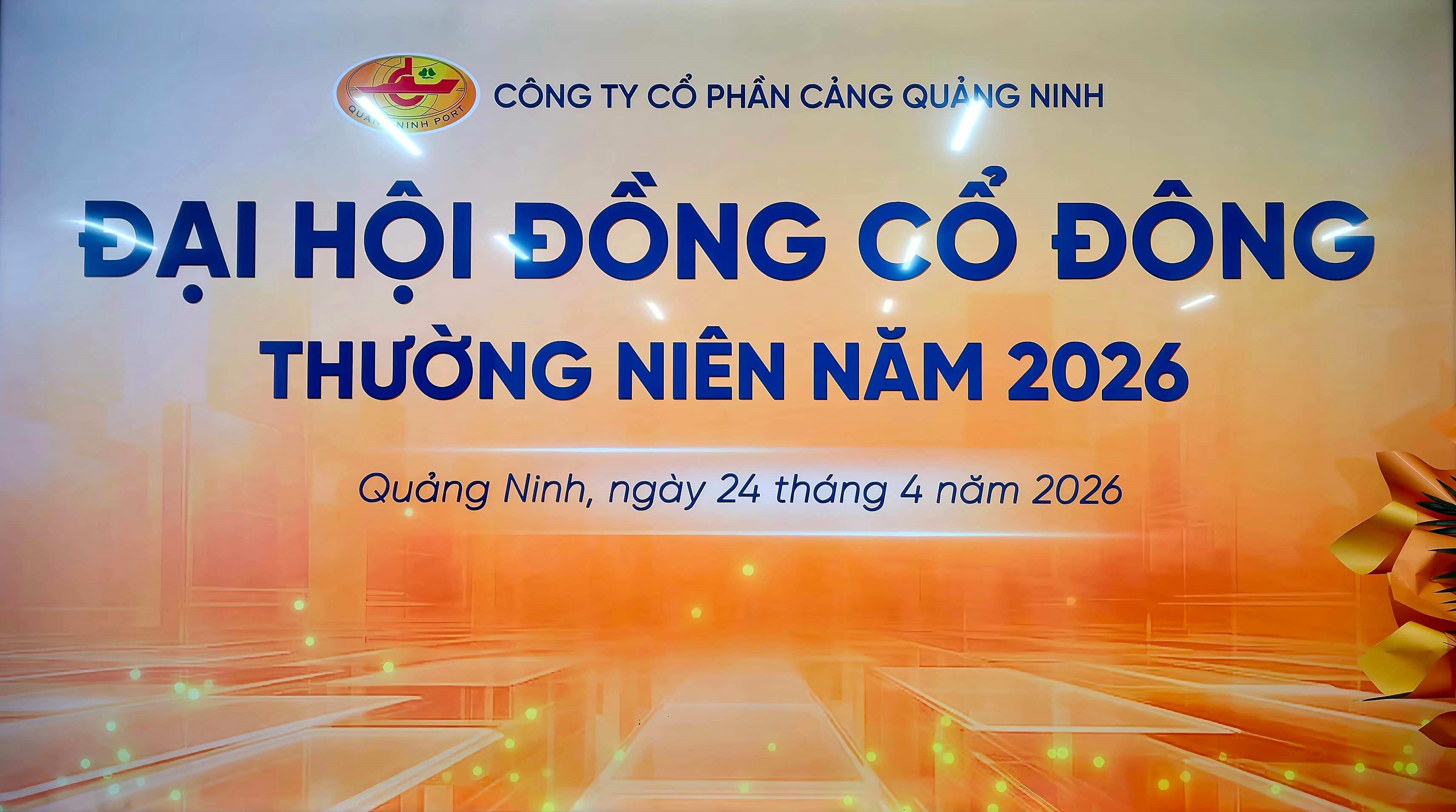 ĐẠI HỘI ĐỒNG CỔ ĐÔNG THƯỜNG NIÊN NĂM 2026 CẢNG QUẢNG NINH