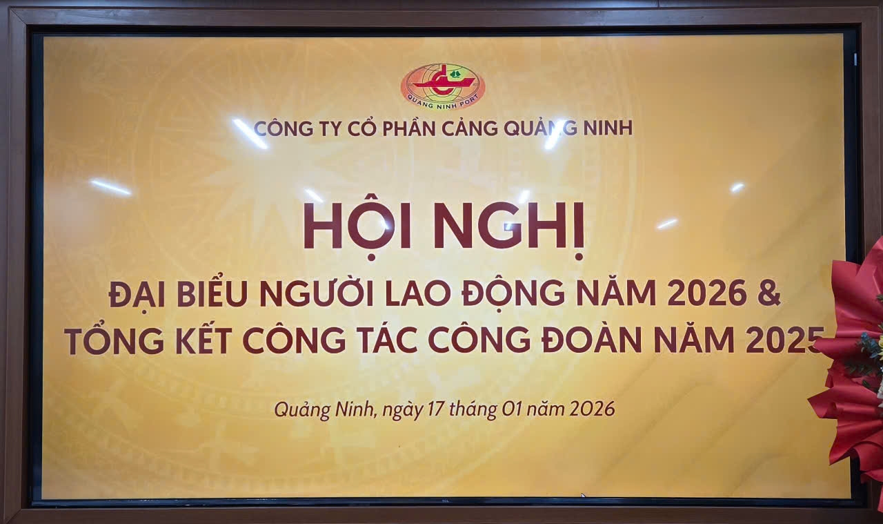 Cảng Quảng Ninh tổ chức hội nghị đại biểu người lao động và tổng kết công tác công đoàn năm 2025