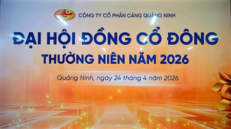 ĐẠI HỘI ĐỒNG CỔ ĐÔNG THƯỜNG NIÊN NĂM 2026 CẢNG QUẢNG NINH