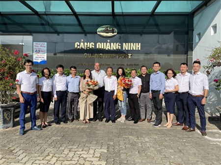 Tập đoàn Enerfo đến thăm và làm việc tại Cảng Quảng Ninh