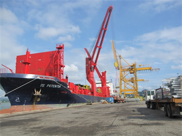 Cảng có khả năng tiếp nhận đa dạng các chủng loại hàng hóa